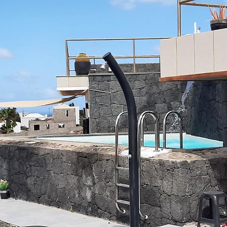 Ferienwohnung Meerblick Und Naehe Feuerberge Mit Eigenem Beheizten Pool Las Breñas 外观 照片